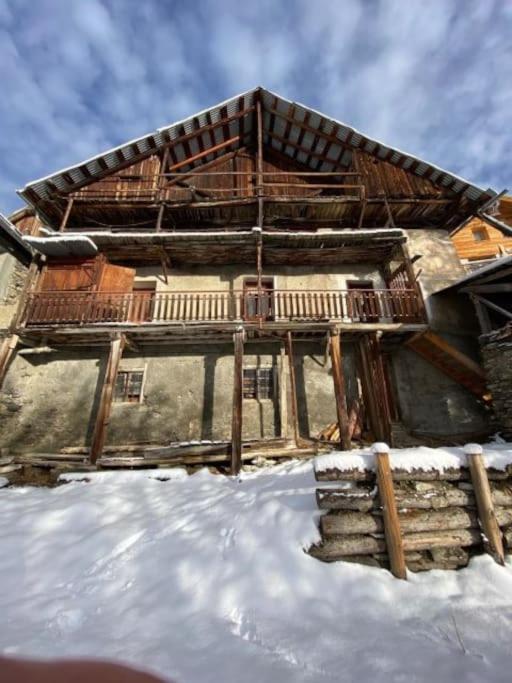 Chalet Avec Vue Sur Le Fort De Chateau Queyras Buitenkant foto