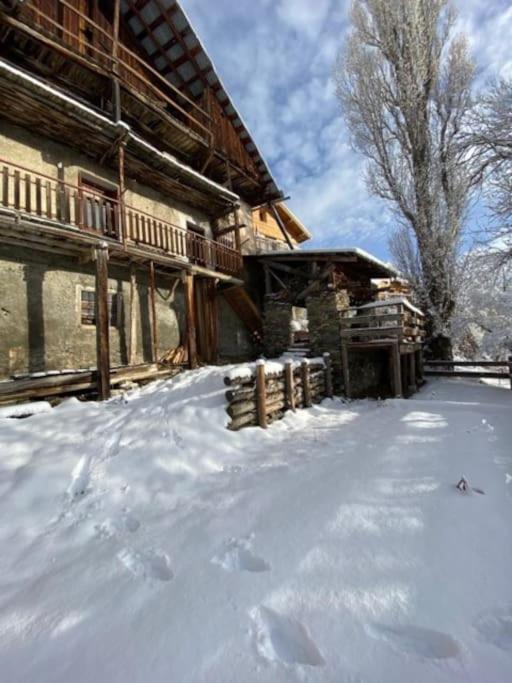 Chalet Avec Vue Sur Le Fort De Chateau Queyras Buitenkant foto